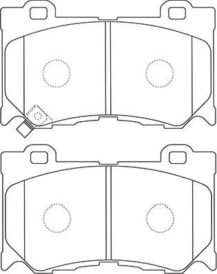 Kavo Parts BP-6606 - Bremsbelagsatz, Scheibenbremse alexcarstop-ersatzteile.com