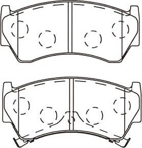 DJ Parts BP1088 - Bremsbelagsatz, Scheibenbremse alexcarstop-ersatzteile.com