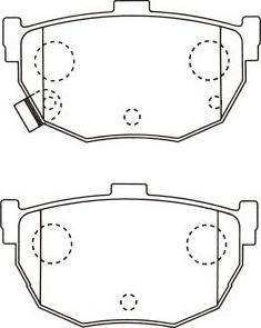 Kavo Parts BP-6617 - Bremsbelagsatz, Scheibenbremse alexcarstop-ersatzteile.com