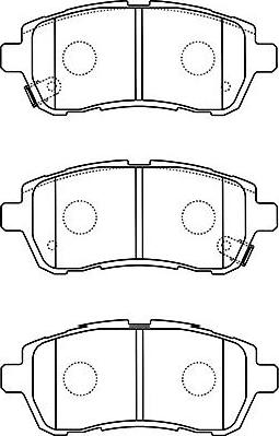 Kavo Parts BP-1519 - Bremsbelagsatz, Scheibenbremse alexcarstop-ersatzteile.com