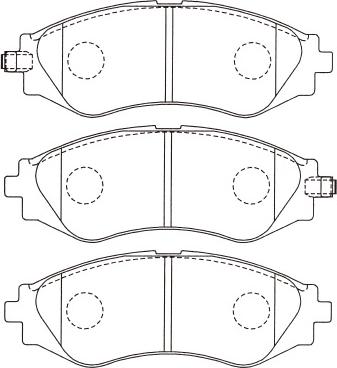 Kavo Parts BP-1003 - Bremsbelagsatz, Scheibenbremse alexcarstop-ersatzteile.com