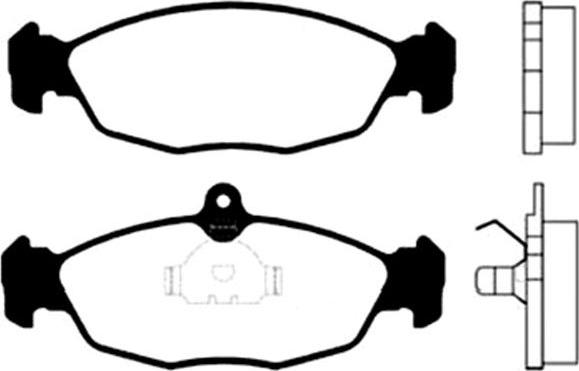 Kavo Parts BP-1002 - Bremsbelagsatz, Scheibenbremse alexcarstop-ersatzteile.com