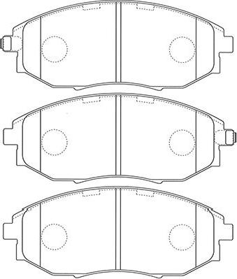 Kavo Parts BP-1014 - Bremsbelagsatz, Scheibenbremse alexcarstop-ersatzteile.com