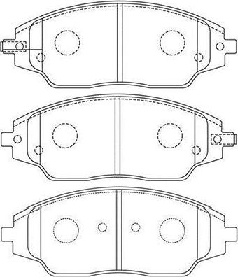 Kavo Parts BP-1018 - Bremsbelagsatz, Scheibenbremse alexcarstop-ersatzteile.com