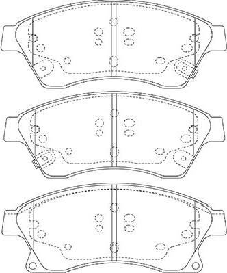 Kavo Parts BP-1017 - Bremsbelagsatz, Scheibenbremse alexcarstop-ersatzteile.com