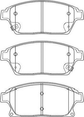 Kavo Parts BP-1020 - Bremsbelagsatz, Scheibenbremse alexcarstop-ersatzteile.com