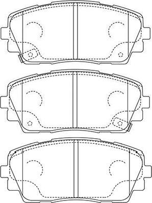 Kavo Parts BP-3045 - Bremsbelagsatz, Scheibenbremse alexcarstop-ersatzteile.com