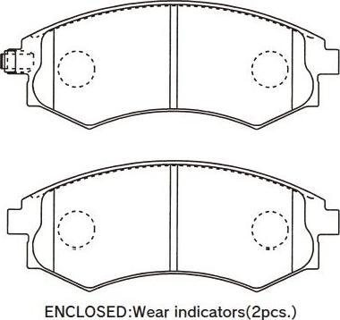 Kavo Parts BP-3041 - Bremsbelagsatz, Scheibenbremse alexcarstop-ersatzteile.com