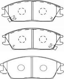 Kavo Parts BP-3004 - Bremsbelagsatz, Scheibenbremse alexcarstop-ersatzteile.com