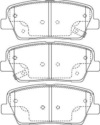 Kavo Parts BP-3039 - Bremsbelagsatz, Scheibenbremse alexcarstop-ersatzteile.com