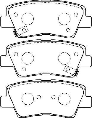 Kavo Parts BP-3034 - Bremsbelagsatz, Scheibenbremse alexcarstop-ersatzteile.com