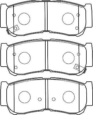 Kavo Parts BP-3033 - Bremsbelagsatz, Scheibenbremse alexcarstop-ersatzteile.com