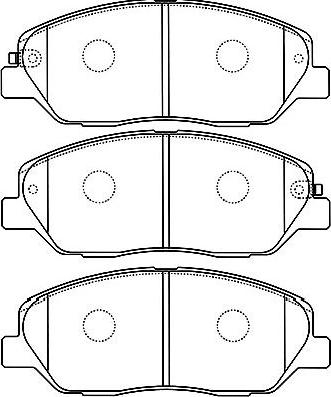 Kavo Parts BP-3032 - Bremsbelagsatz, Scheibenbremse alexcarstop-ersatzteile.com