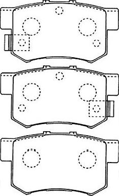 Kavo Parts BP-2043 - Bremsbelagsatz, Scheibenbremse alexcarstop-ersatzteile.com