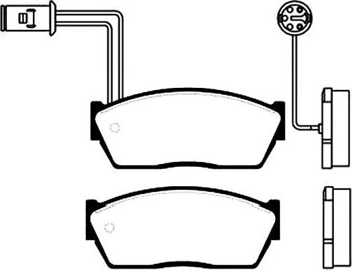 Kavo Parts BP-2006 - Bremsbelagsatz, Scheibenbremse alexcarstop-ersatzteile.com