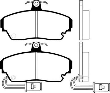 Kavo Parts BP-2007 - Bremsbelagsatz, Scheibenbremse alexcarstop-ersatzteile.com