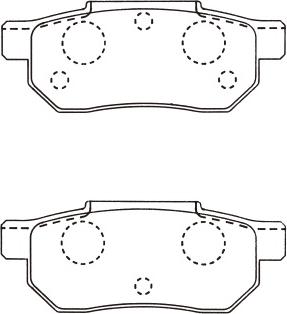 Kavo Parts BP-2031 - Bremsbelagsatz, Scheibenbremse alexcarstop-ersatzteile.com