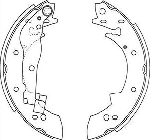 Kavo Parts BS-8928 - Bremsbackensatz alexcarstop-ersatzteile.com