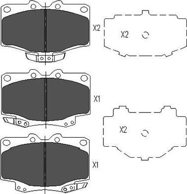 Kavo Parts KBP-9048 - Bremsbelagsatz, Scheibenbremse alexcarstop-ersatzteile.com