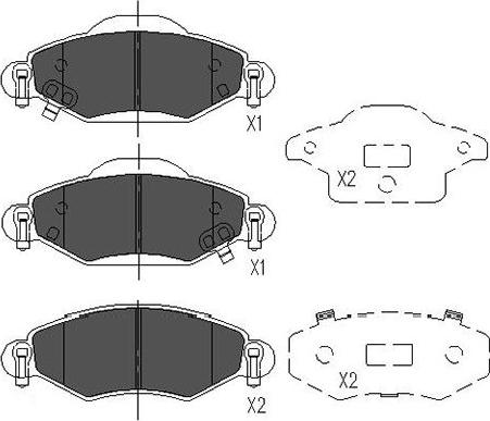 Kavo Parts KBP-9023 - Bremsbelagsatz, Scheibenbremse alexcarstop-ersatzteile.com