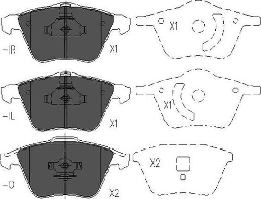 Kavo Parts KBP-4569 - Bremsbelagsatz, Scheibenbremse alexcarstop-ersatzteile.com