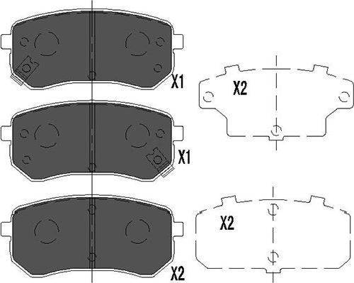 Kavo Parts KBP-4005 - Bremsbelagsatz, Scheibenbremse alexcarstop-ersatzteile.com