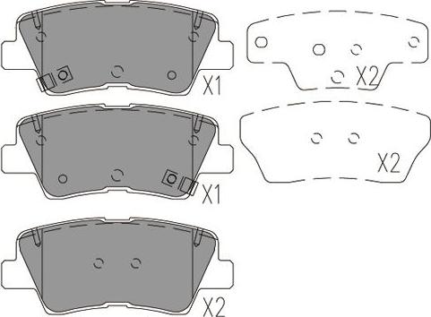 Kavo Parts KBP-4029 - Bremsbelagsatz, Scheibenbremse alexcarstop-ersatzteile.com