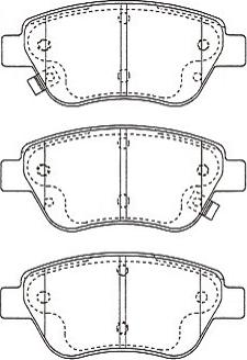 Kavo Parts KBP-5562 - Bremsbelagsatz, Scheibenbremse alexcarstop-ersatzteile.com