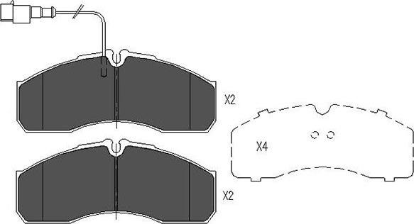 Kavo Parts KBP-6591 - Bremsbelagsatz, Scheibenbremse alexcarstop-ersatzteile.com