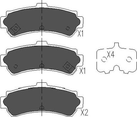 Kavo Parts KBP-6550 - Bremsbelagsatz, Scheibenbremse alexcarstop-ersatzteile.com