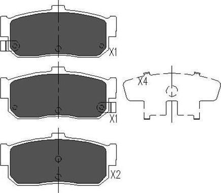 Kavo Parts KBP-6512 - Bremsbelagsatz, Scheibenbremse alexcarstop-ersatzteile.com