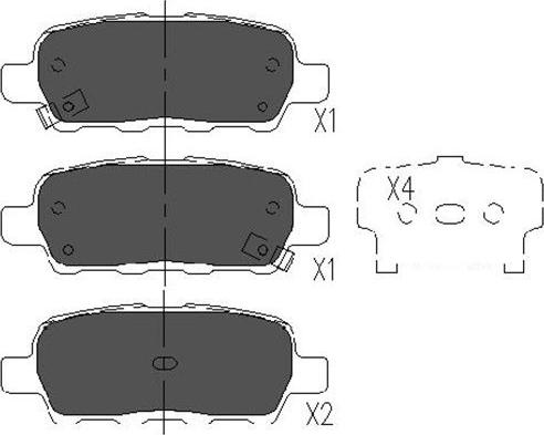 Kavo Parts KBP-6517 - Bremsbelagsatz, Scheibenbremse alexcarstop-ersatzteile.com