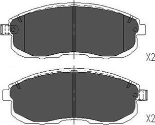 Kavo Parts KBP-6579 - Bremsbelagsatz, Scheibenbremse alexcarstop-ersatzteile.com