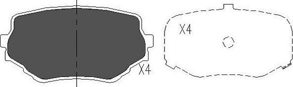 Kavo Parts KBP-8506 - Bremsbelagsatz, Scheibenbremse alexcarstop-ersatzteile.com