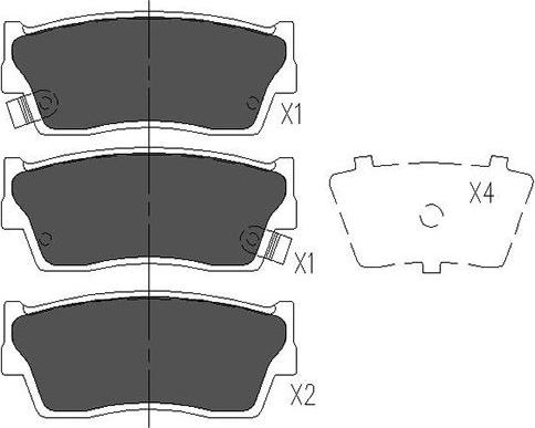 Kavo Parts KBP-8503 - Bremsbelagsatz, Scheibenbremse alexcarstop-ersatzteile.com