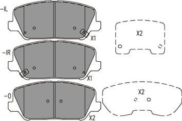 Kavo Parts KBP-3060 - Bremsbelagsatz, Scheibenbremse alexcarstop-ersatzteile.com