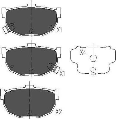 Kavo Parts KBP-3007 - Bremsbelagsatz, Scheibenbremse alexcarstop-ersatzteile.com