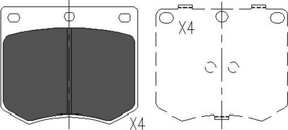 Kavo Parts KBP-3012 - Bremsbelagsatz, Scheibenbremse alexcarstop-ersatzteile.com