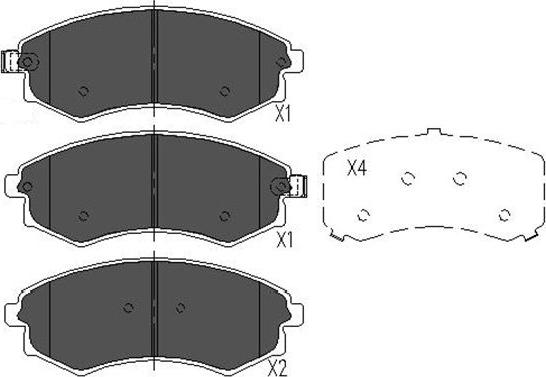 Kavo Parts KBP-3029 - Bremsbelagsatz, Scheibenbremse alexcarstop-ersatzteile.com