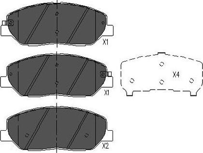 Kavo Parts KBP-3023 - Bremsbelagsatz, Scheibenbremse alexcarstop-ersatzteile.com