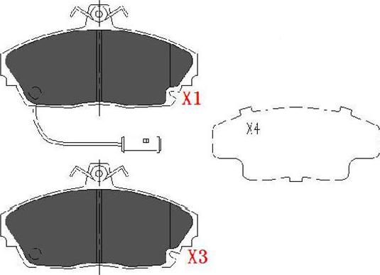 Kavo Parts KBP-2019 - Bremsbelagsatz, Scheibenbremse alexcarstop-ersatzteile.com