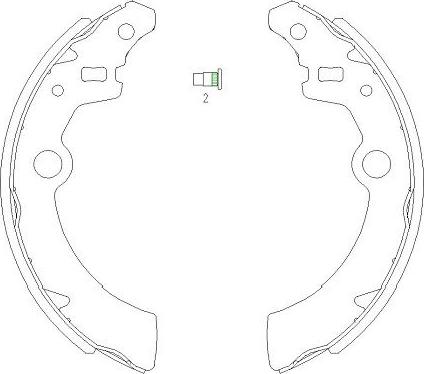 Kavo Parts KBS-8907 - Bremsbackensatz alexcarstop-ersatzteile.com