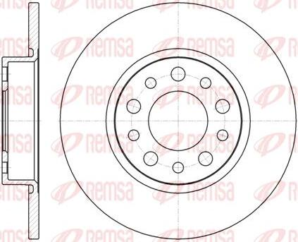 Kawe 6967 00 - Bremsscheibe alexcarstop-ersatzteile.com