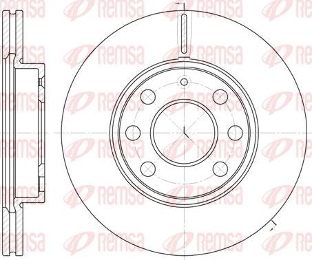 Kawe 6665 10 - Bremsscheibe alexcarstop-ersatzteile.com