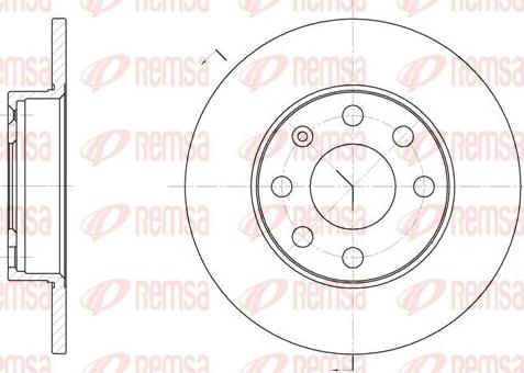 Kawe 6057 00 - Bremsscheibe alexcarstop-ersatzteile.com