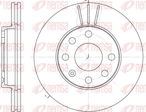 Kawe 6061 10 - Bremsscheibe alexcarstop-ersatzteile.com