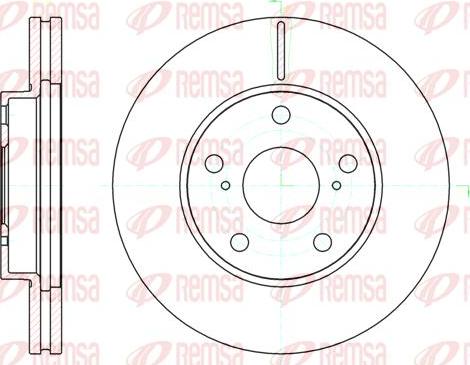 Kawe 61043 10 - Bremsscheibe alexcarstop-ersatzteile.com