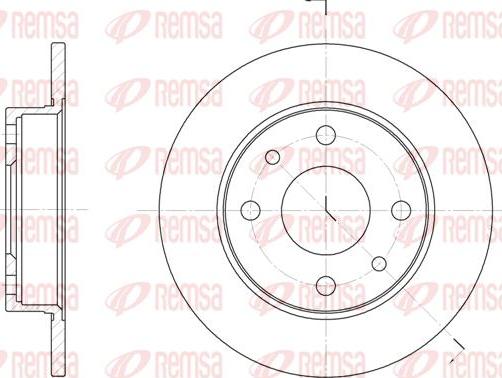 Kawe 6110 00 - Bremsscheibe alexcarstop-ersatzteile.com