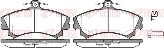 Kawe 0590 02 - Bremsbelagsatz, Scheibenbremse alexcarstop-ersatzteile.com