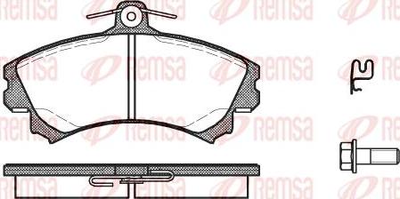 Kawe 0590 21 - Bremsbelagsatz, Scheibenbremse alexcarstop-ersatzteile.com